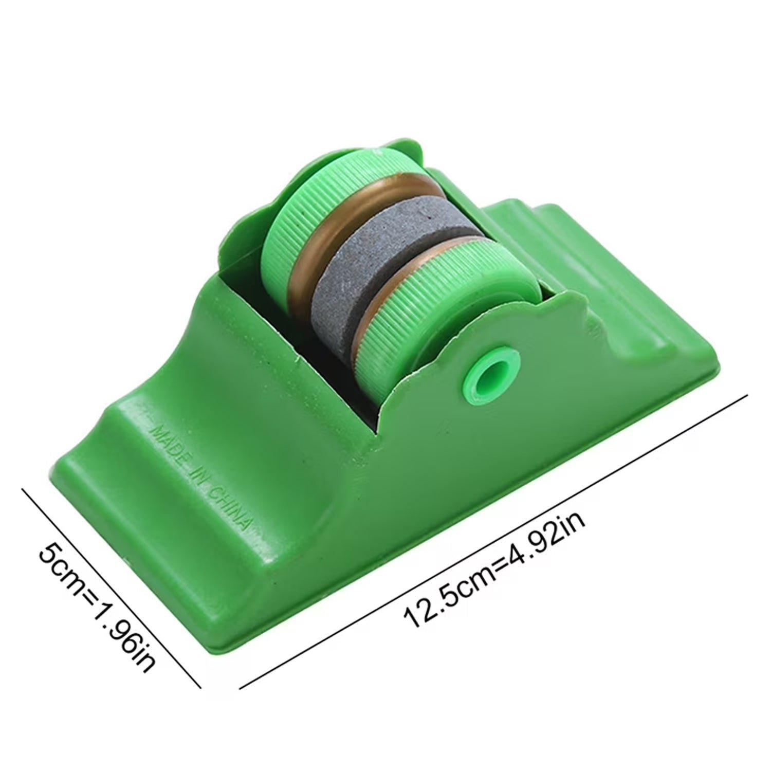 Compact Knife Sharpener with Adhesive Base, Manual Roller Blade Sharpener (1 Pc) - Image 6