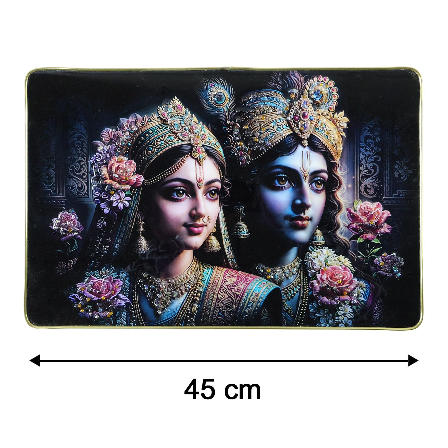 Radha Krishna Wall Painting – Divine Art for Home & Temple - Image 6