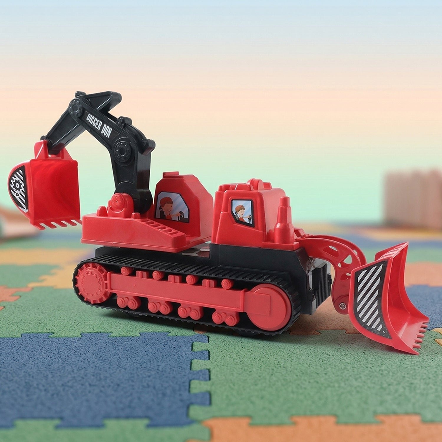 Digger Don Construction Track Toy – Realistic & Durable Kids Vehicle - Image 4