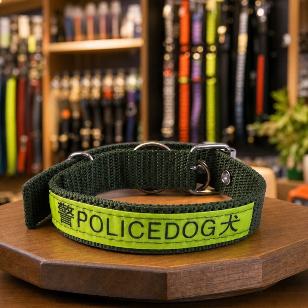 Heavy Duty Nylon Dog Collar – Reflective & Adjustable for Active Dogs