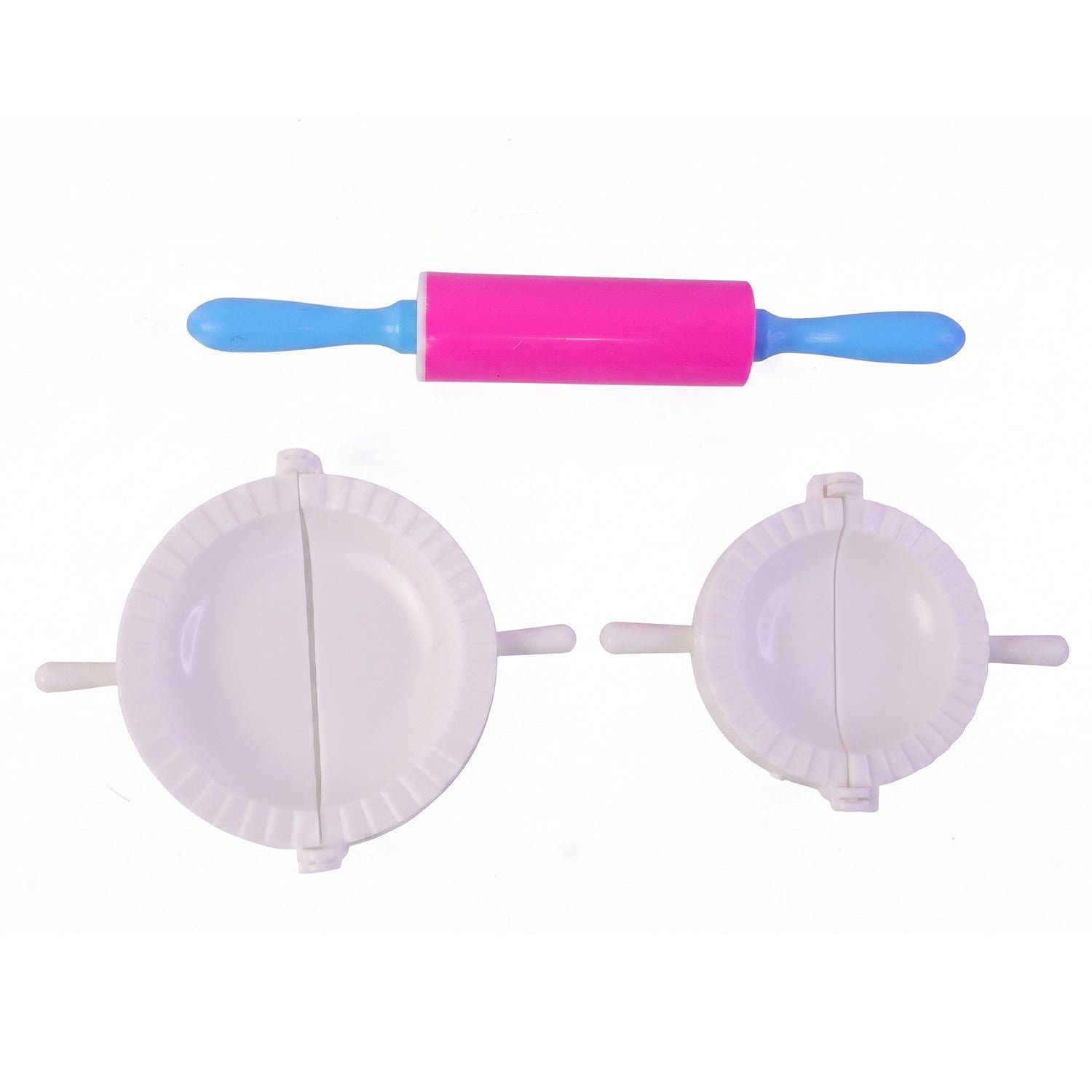 Dumpling Maker Mould Set with Mini Rolling Pin for Momo and Gujiya (1 Set) - Image 4