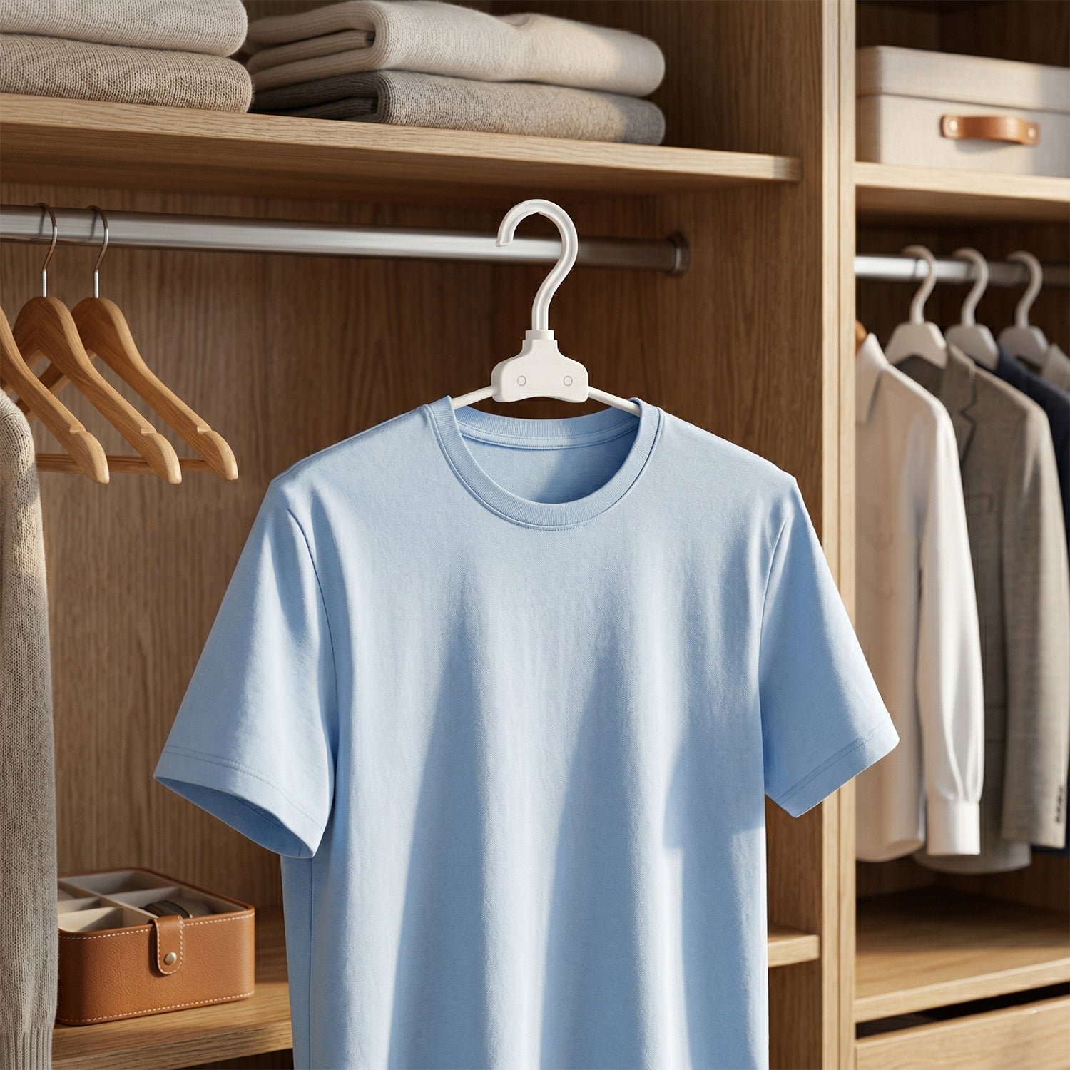 Foldable Plastic Clothes Hanger – Space Saving & Travel Friendly - Image 3