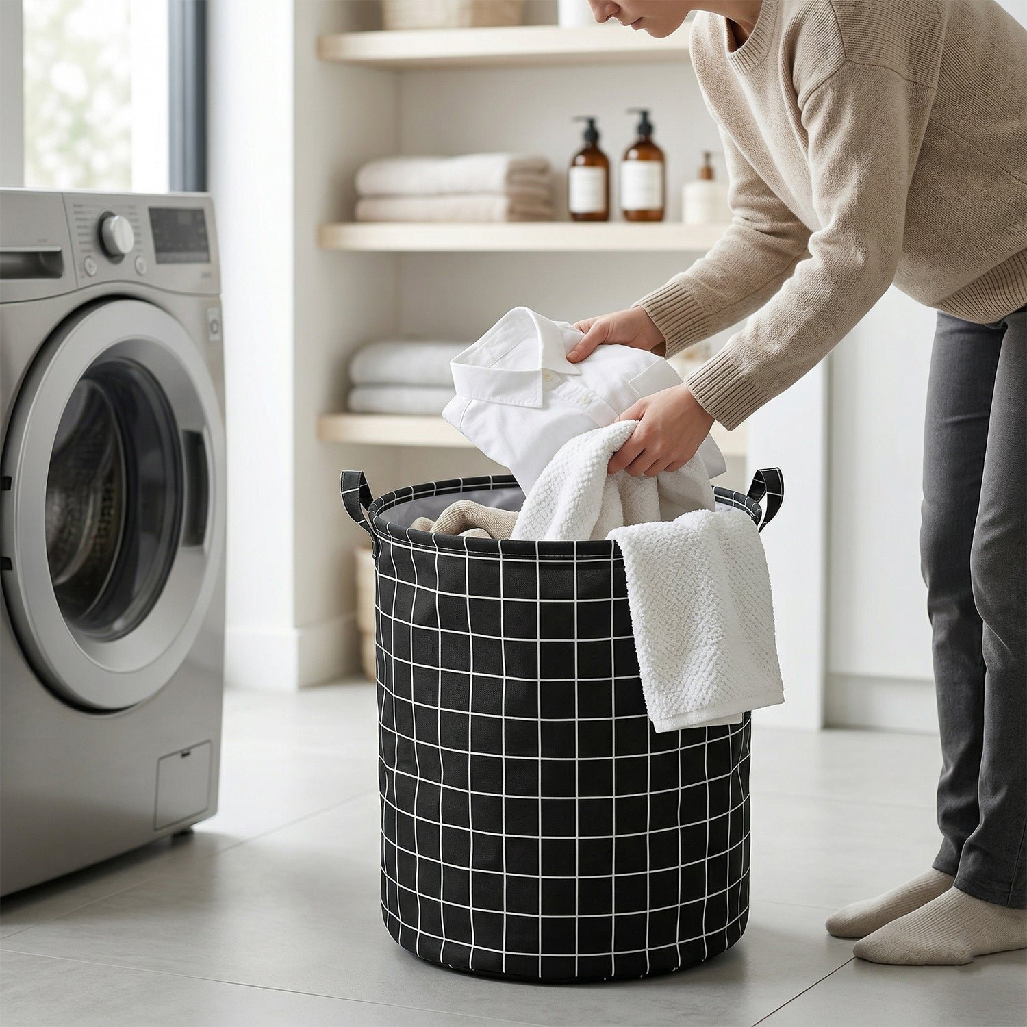 Foldable Laundry Basket – Spacious & Space-Saving for Home - Image 3
