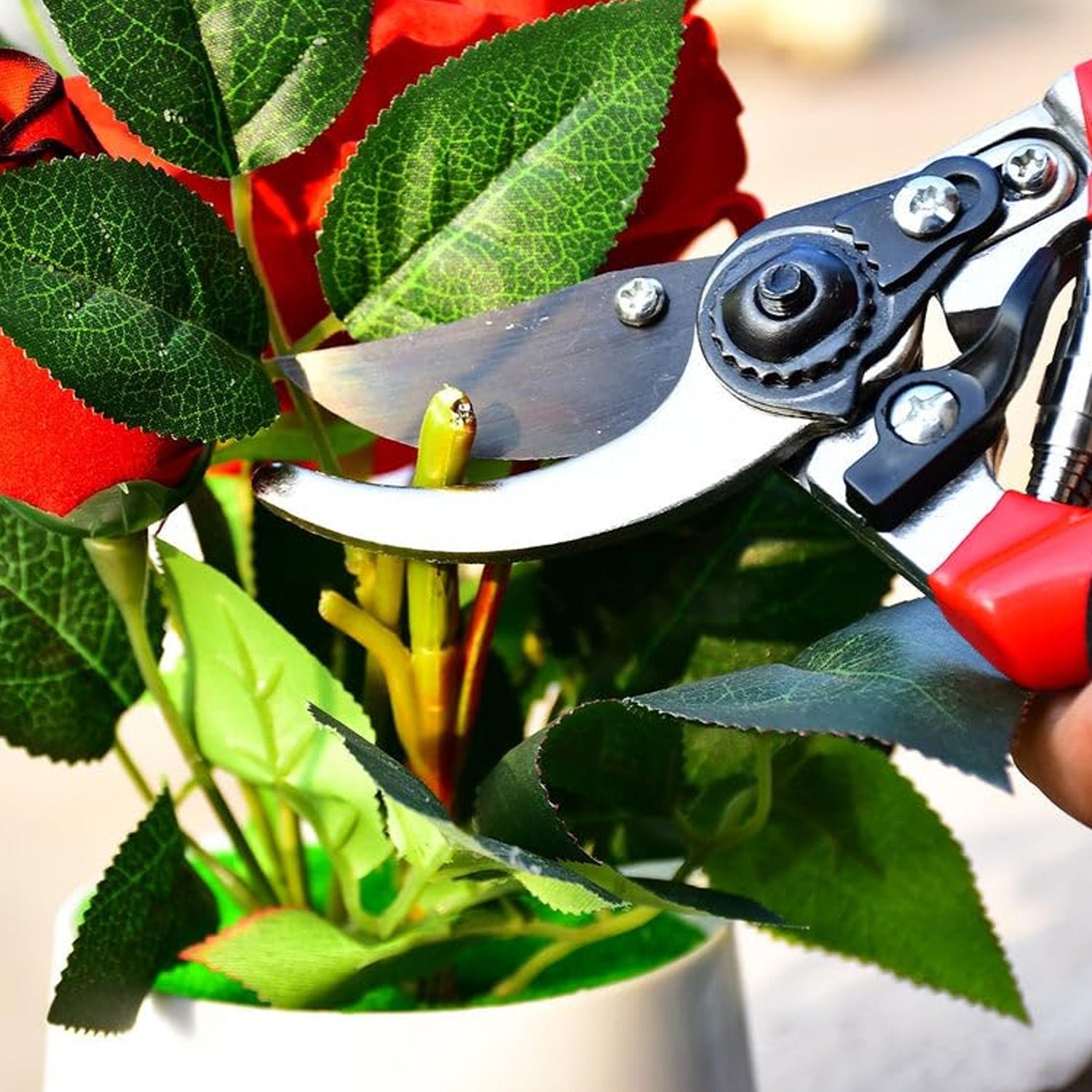 Flower Cutter Stainless Steel 21 Cm Sharp Shear for Flowers Plants (1 Pc) - Image 4