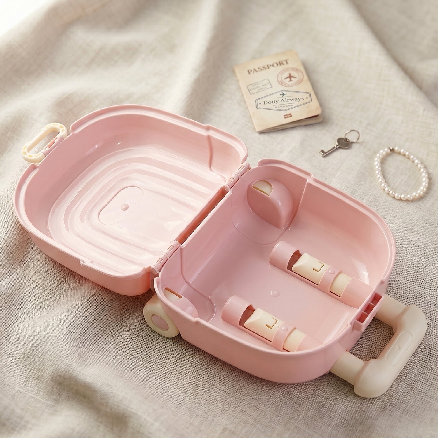Mini Suitcase Storage Box, Cute & Reusable Travel Organizer - Image 4