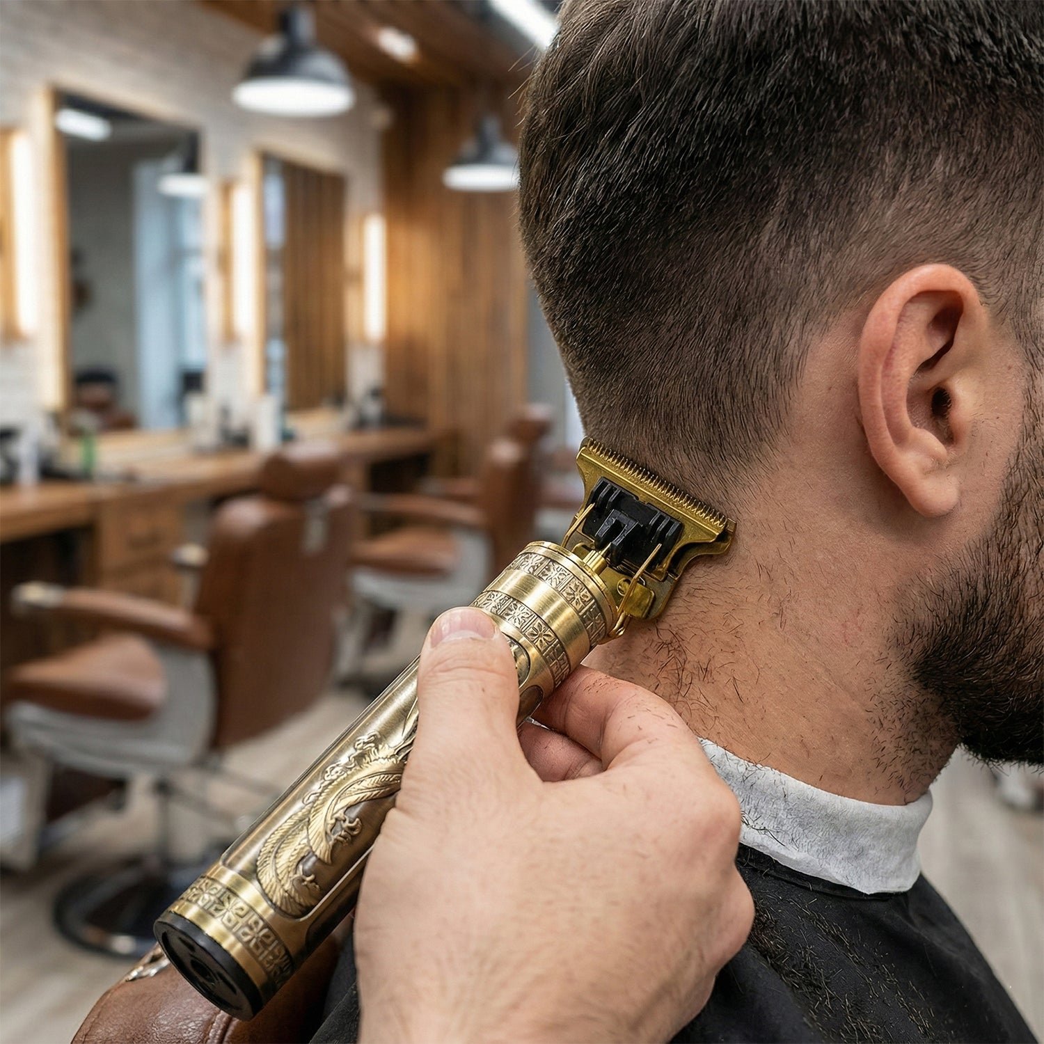 Electric Hair Trimmer – Precision Blade with Multi Comb Attachments - Image 3
