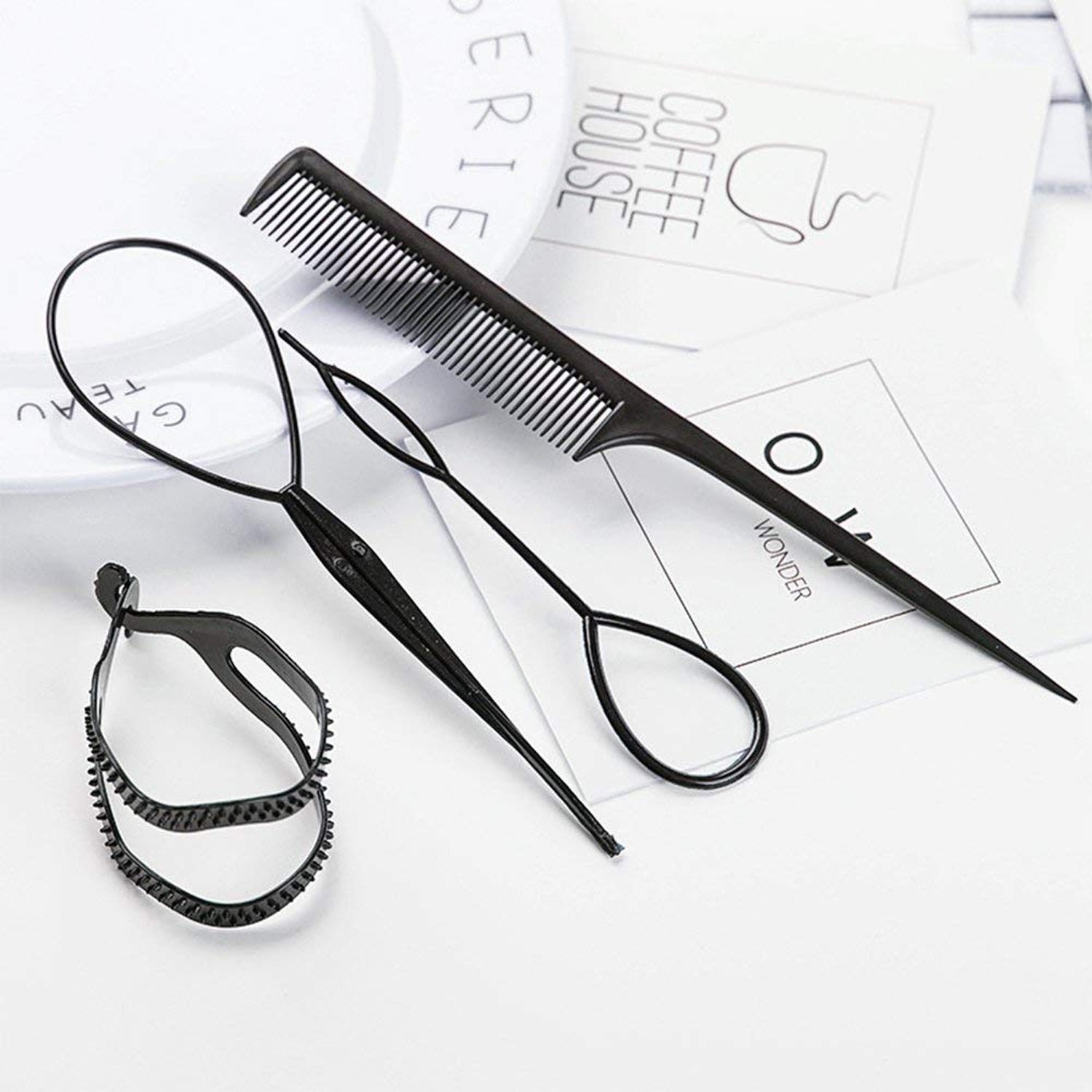 Multi Purpose 4 in 1 Hair Styling Tool Kit – Easy DIY Hairstyles - Image 4
