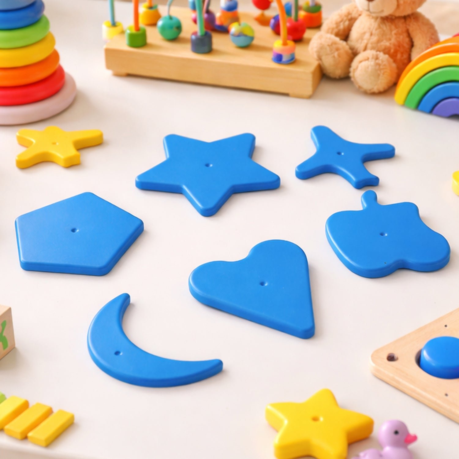Kids Learning Shape Puzzle Toy – 6 Piece Educational Blocks for Toddlers - Image 2