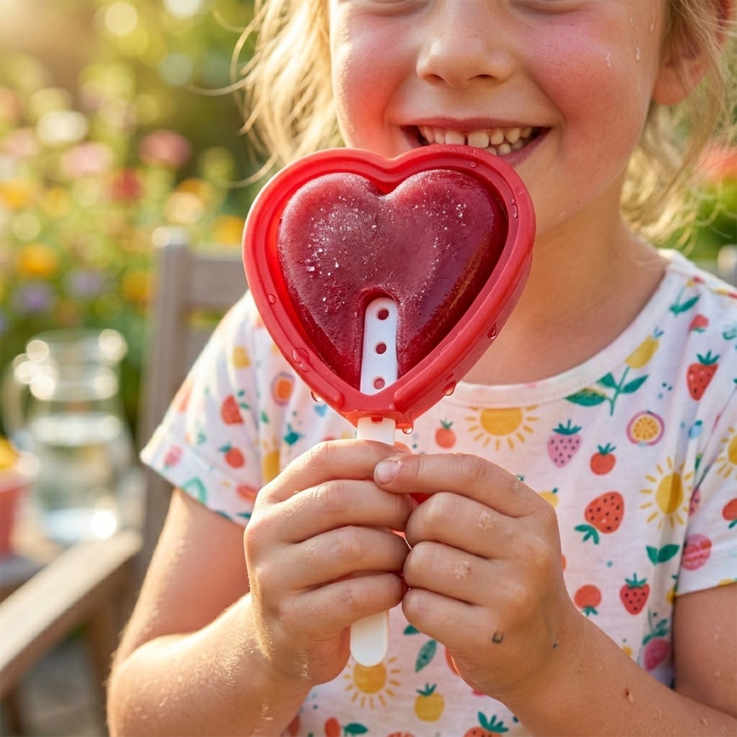 Heart Shape Silicone Popsicle Mold – Reusable & Fun Frozen Treats - Image 3