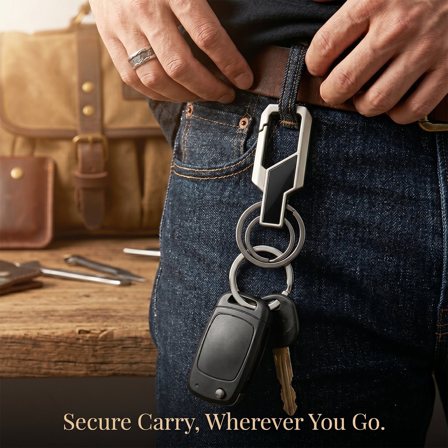 Heavy Duty Stainless Steel Key Holder – Secure & Durable Clip - Image 3