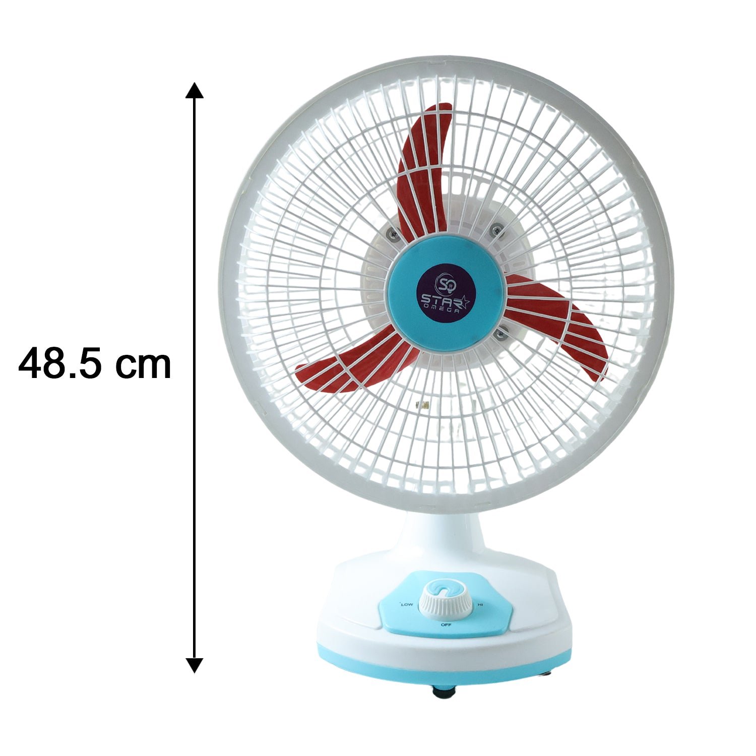 Rechargeable Table Fan – Portable with LED Light & Dual Power - Image 6