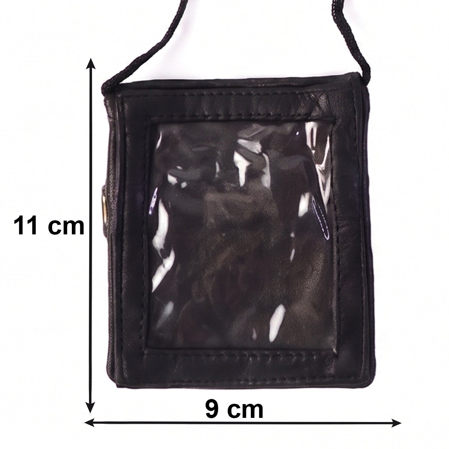 Leather Neck Wallet – Convenient ID & Card Holder with Lanyard - Image 6