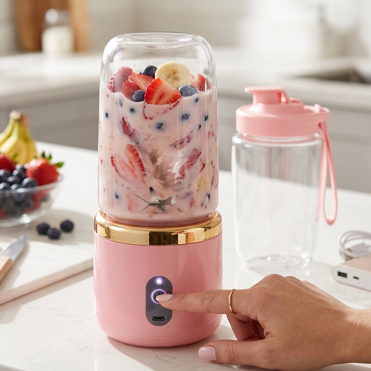 Portable Electric Juicer – Cordless & USB Rechargeable for On-the-Go - Image 4