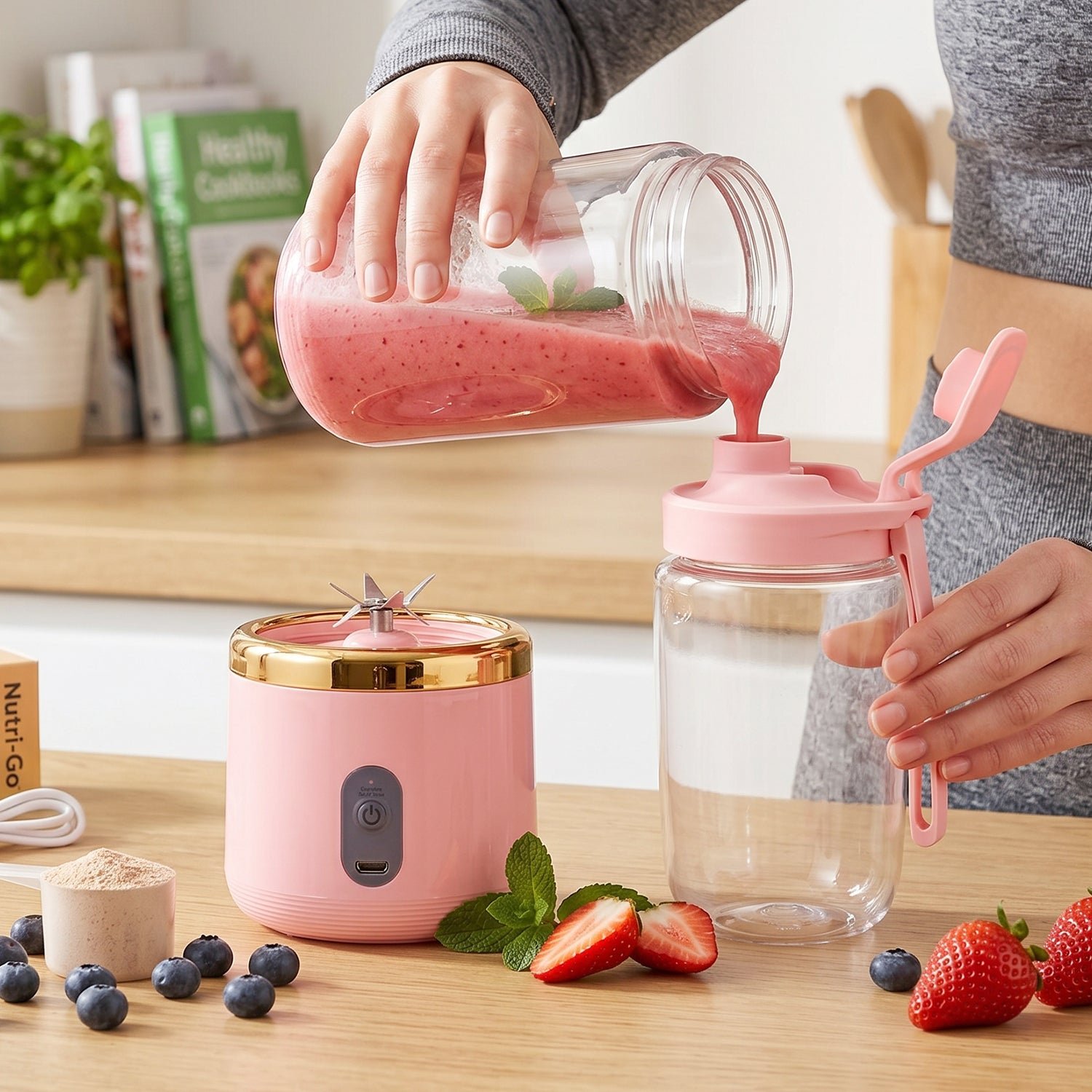 Portable Electric Juicer – Cordless & USB Rechargeable for On-the-Go - Image 3