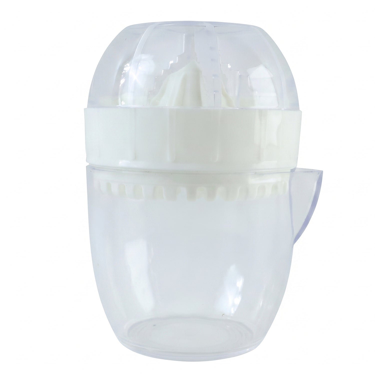 Plastic Mini Manual Citrus Lemon Orange Squeezer with Cup (1 Pc) - Image 4
