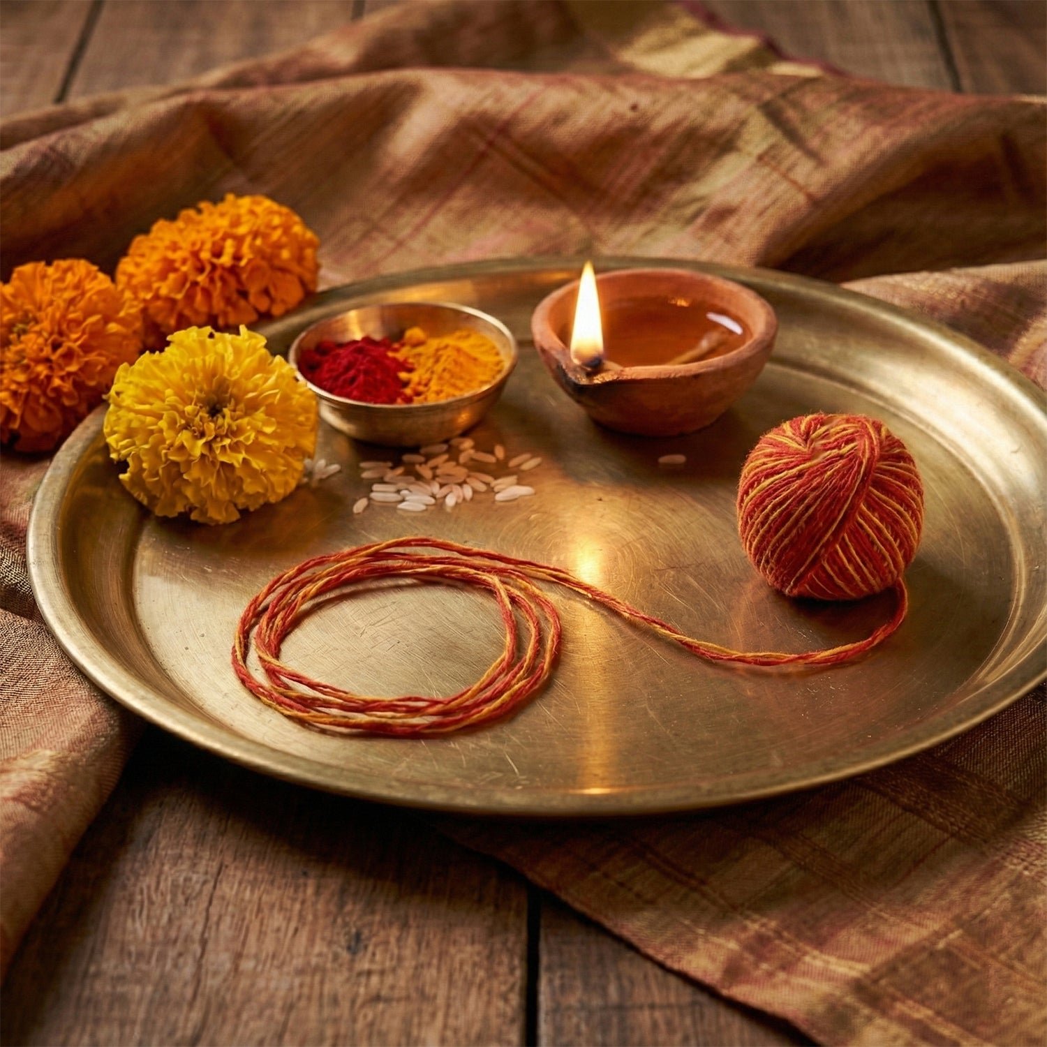 Pooja Kalawa Moli Sacred Cotton Thread – Traditional Puja Essential - Image 4