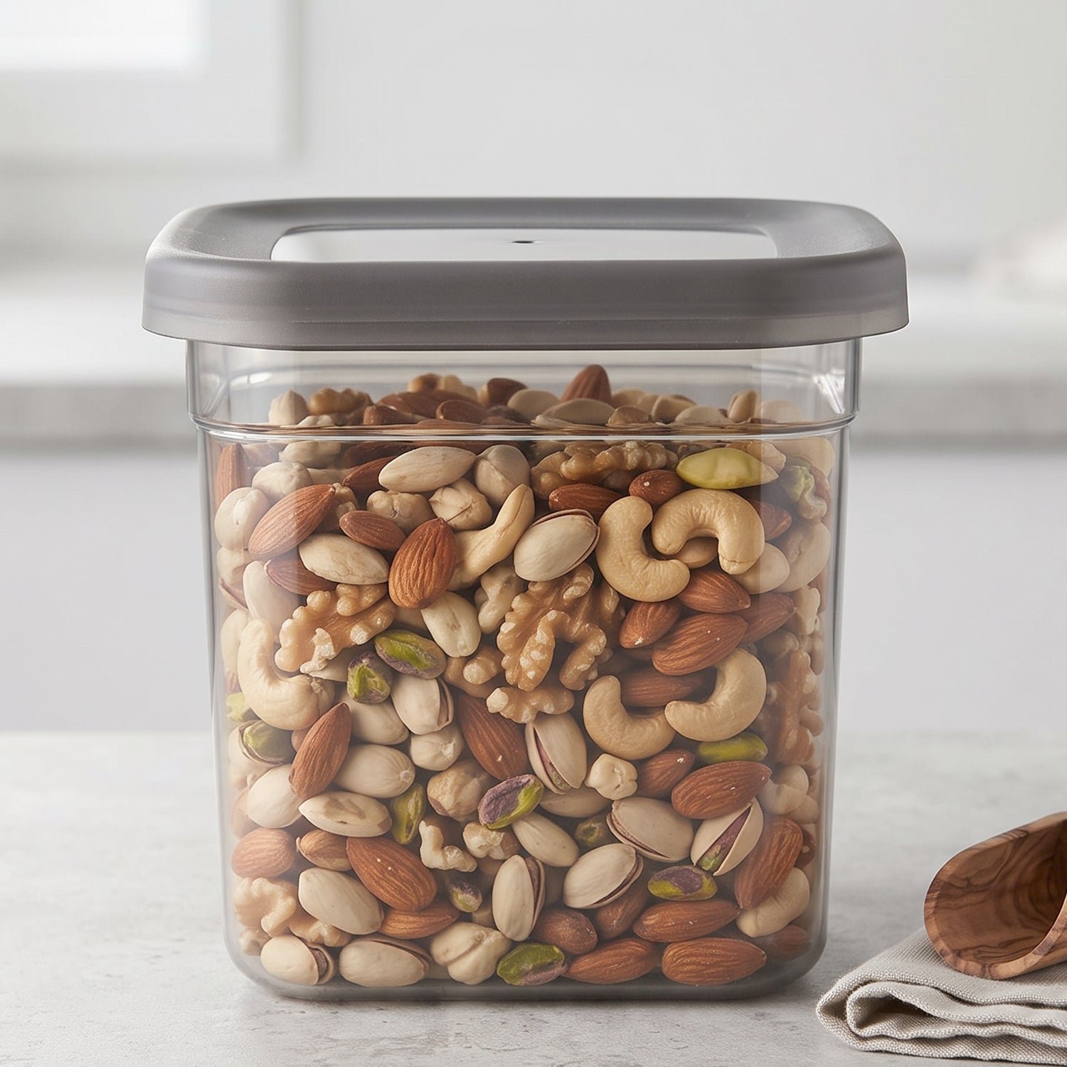 Plastic Food Storage Container Set 700ml Airtight Pantry Jars (8 Pc Set) - Image 4