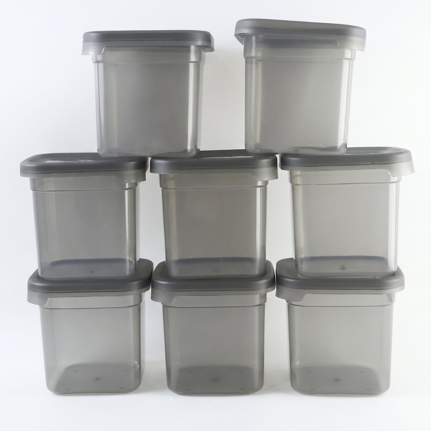 Plastic Food Storage Container Set 700ml Airtight Pantry Jars (8 Pc Set) - Image 5