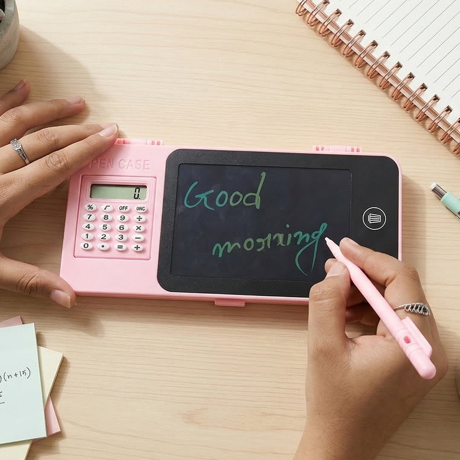 LCD Writing Tablet Pencil Case – All-in-One Study Organizer - Image 3