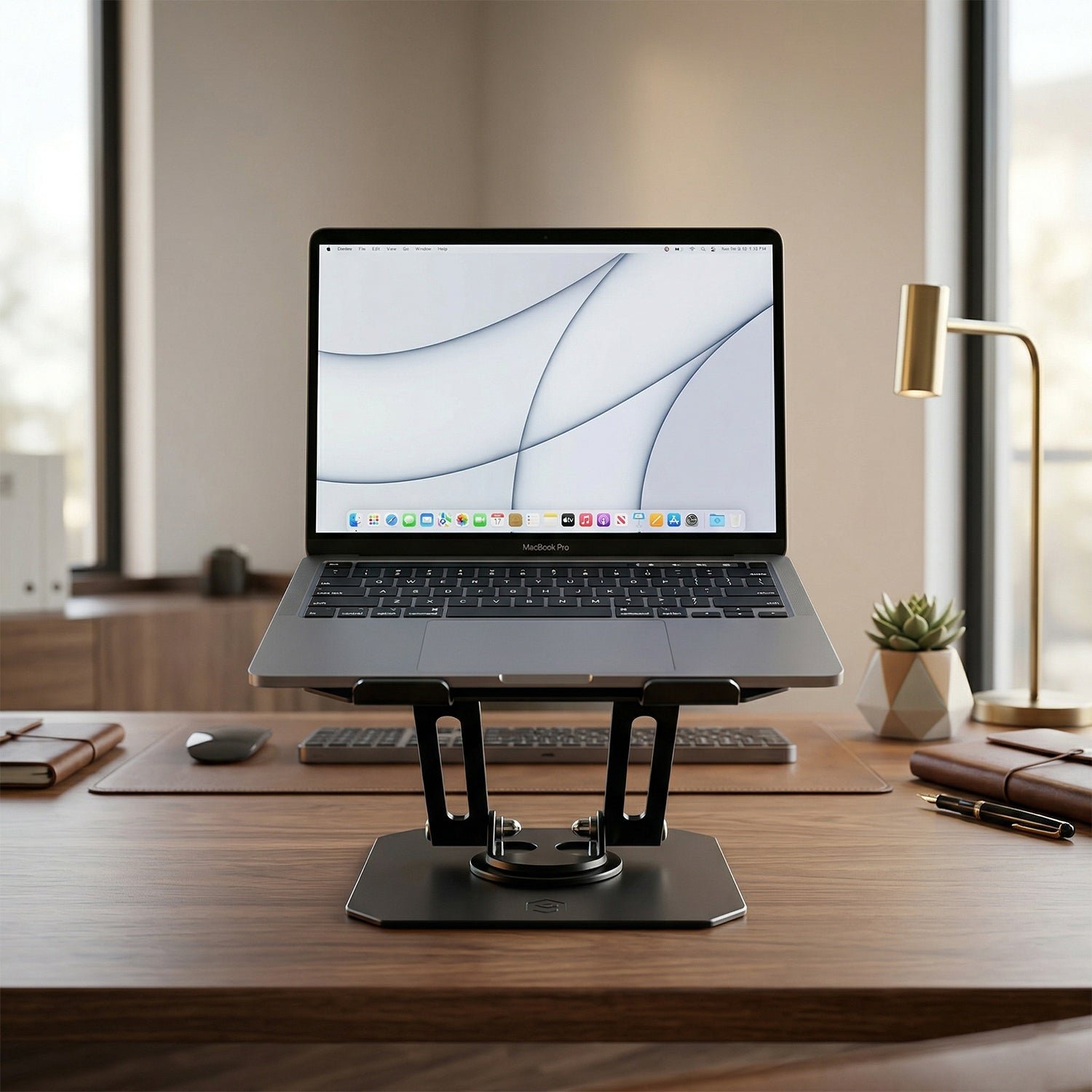 Premium Adjustable Foldable Metal Tablet Stand – 360° Rotating & Ergonomic - Image 3