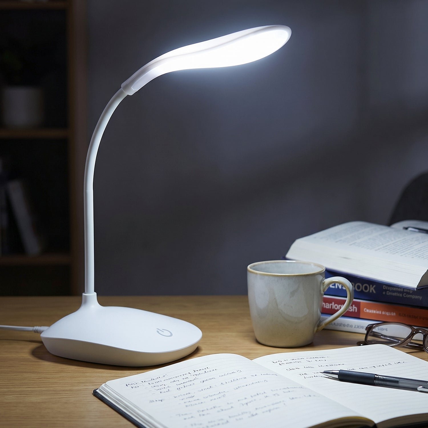 LED Desk Table Lamp Flexible Touch Dimmer Eye Care Reading Study Li... - Image 3