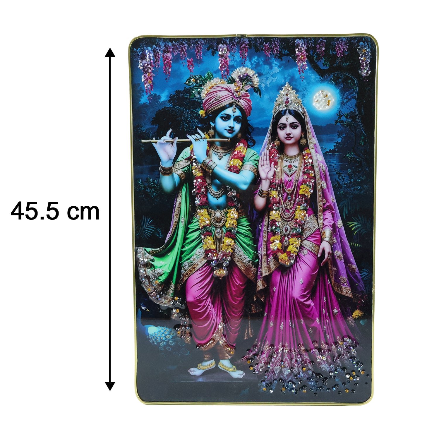 Radha Krishna Wall Frame – Divine Home Decor for Spiritual Spaces - Image 6