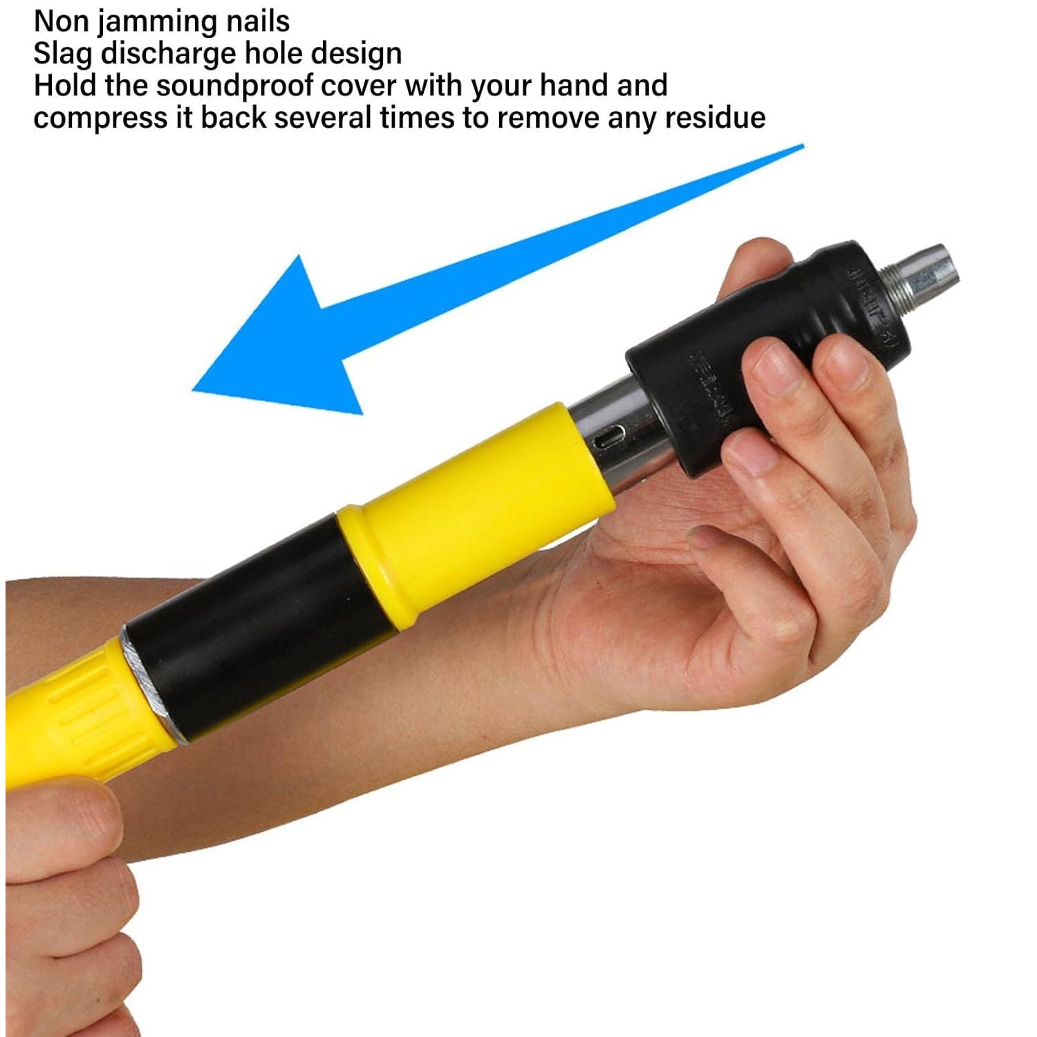 Manual Wall Fastening Nail Gun Tool for Wood Concrete with nails (1 Set) - Image 3