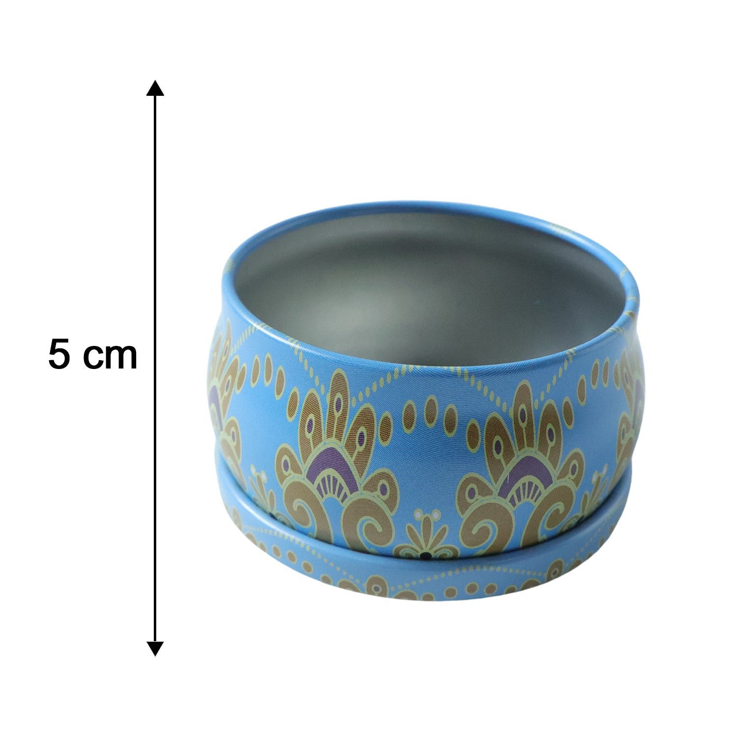 Mandala Metal Candle Container – Reusable & Vibrant Decor - Image 6