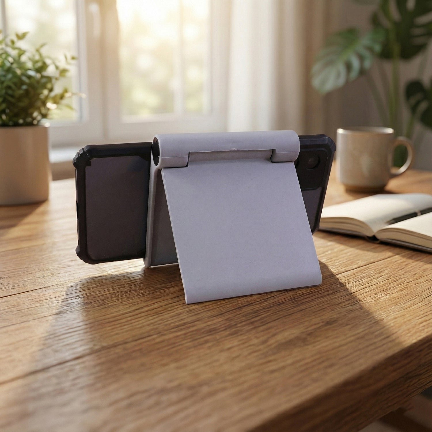 Mobile Stand – Foldable Plastic Desktop Holder for Hands-Free Use - Image 4