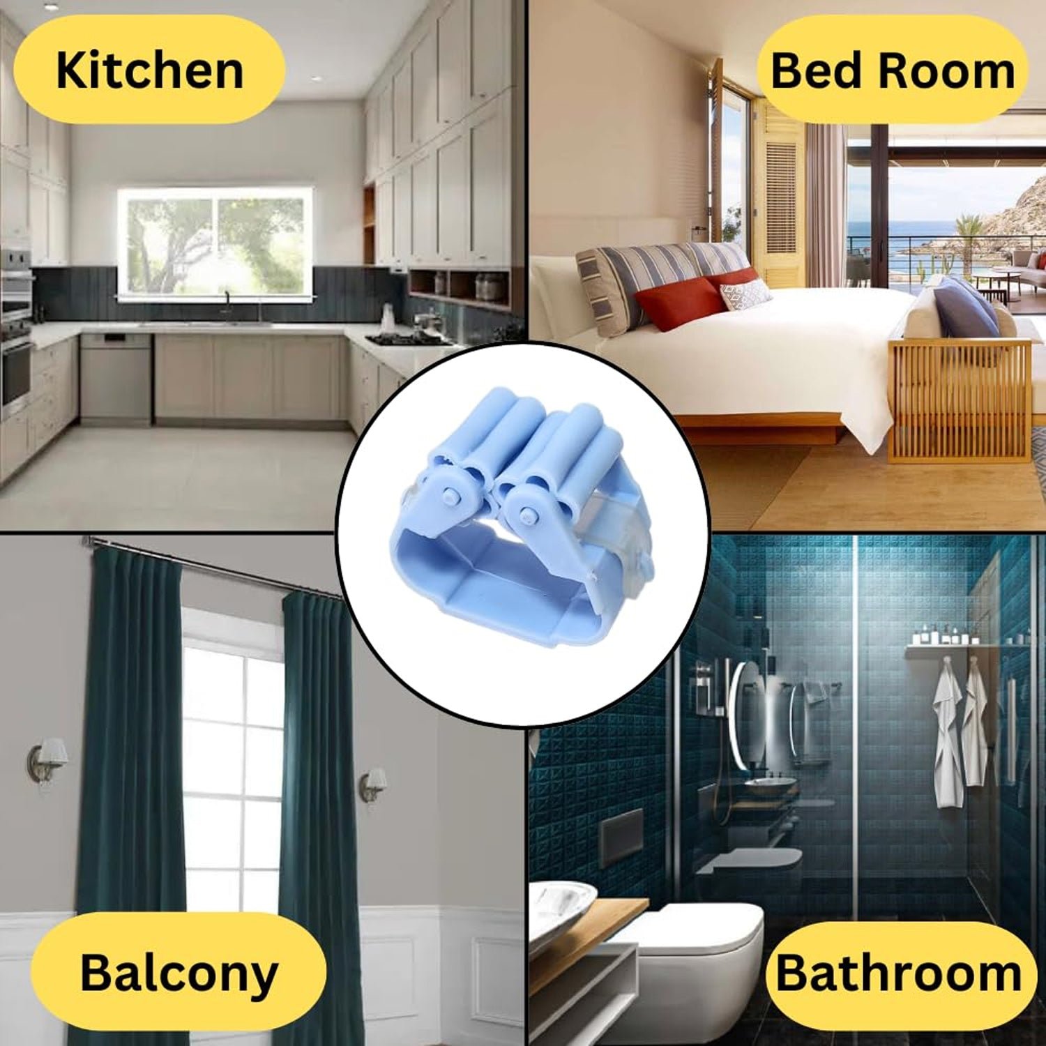 Self-Adhesive Broom Mop Holder – No-Drill Wall Organizer - Image 4