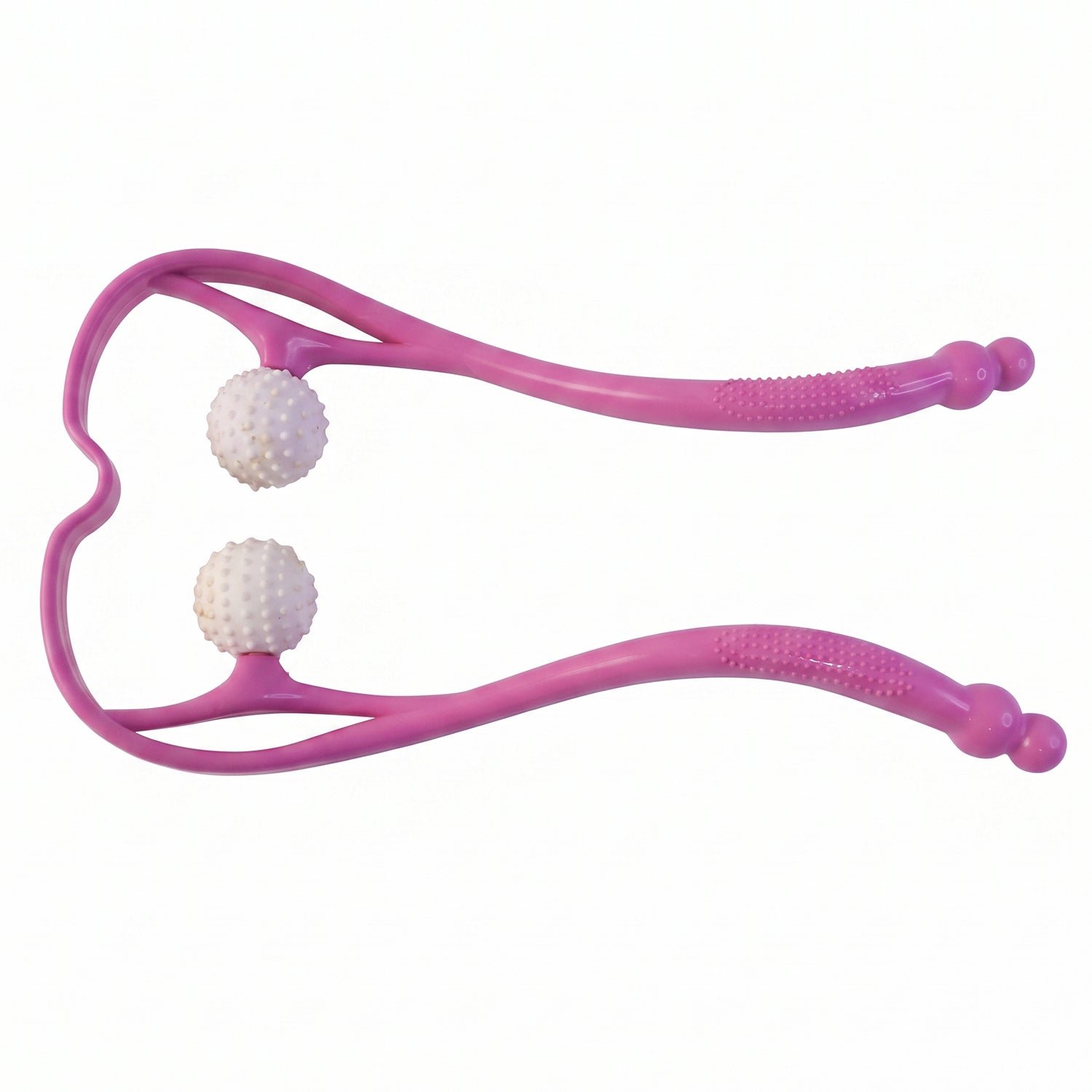Manual Pink Neck Shoulder Massager with Spiky Ball for Pain Relief (1 Pc) - Image 4