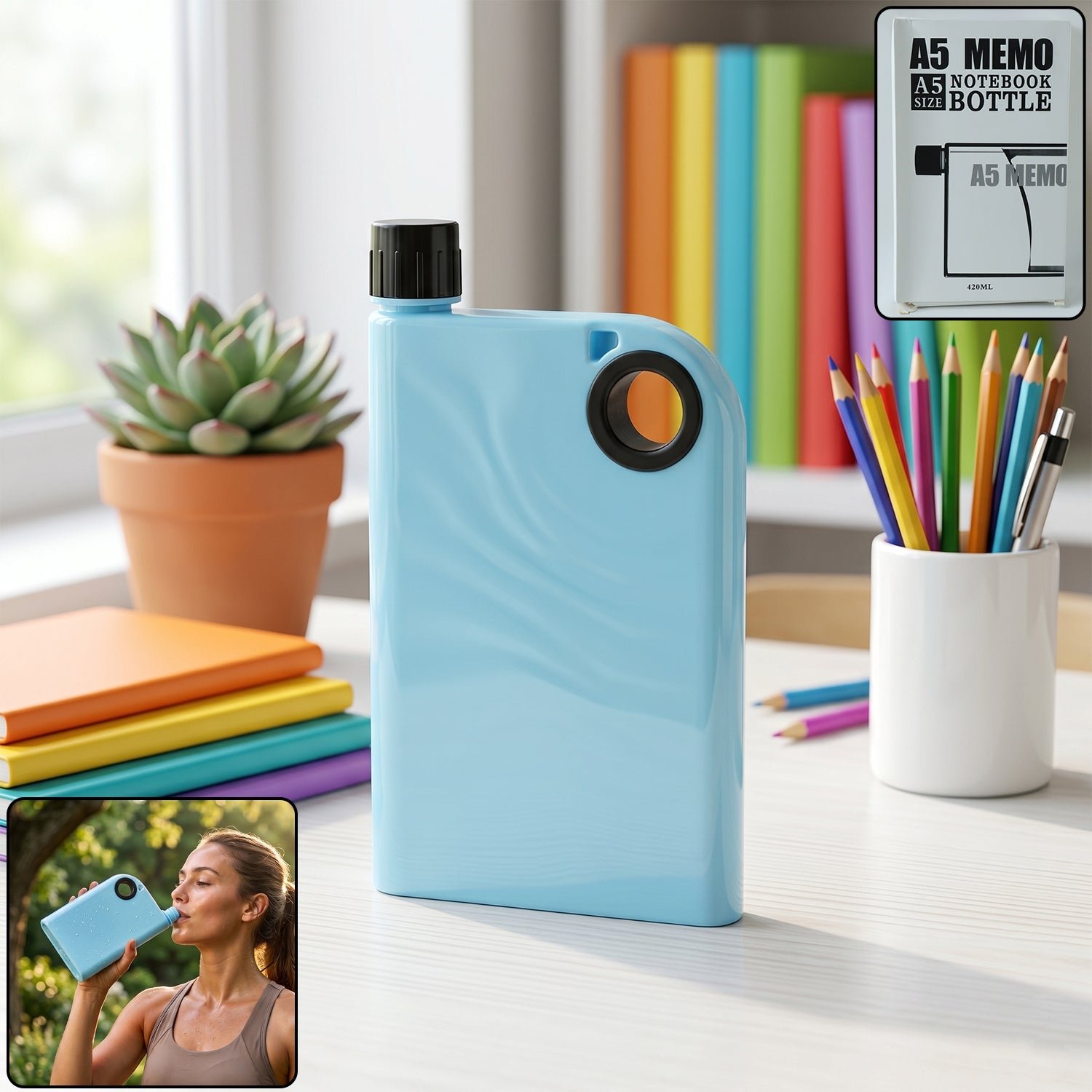 Water Bottle – Slim, Portable & Leak-Resistant for Daily Use