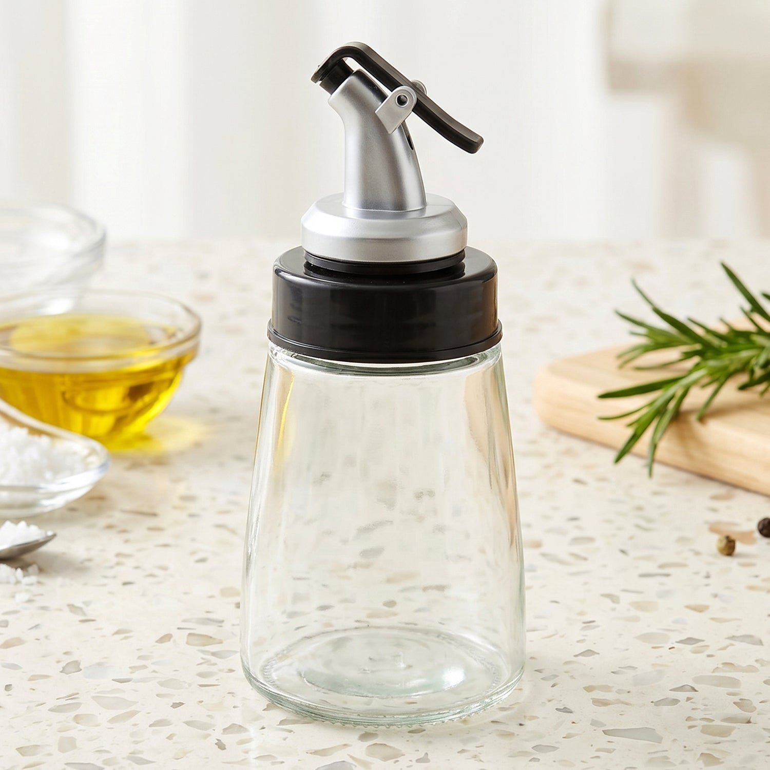 Glass Oil Dispenser Bottle – No-Drip Spout, 170 ml Capacity - Image 4
