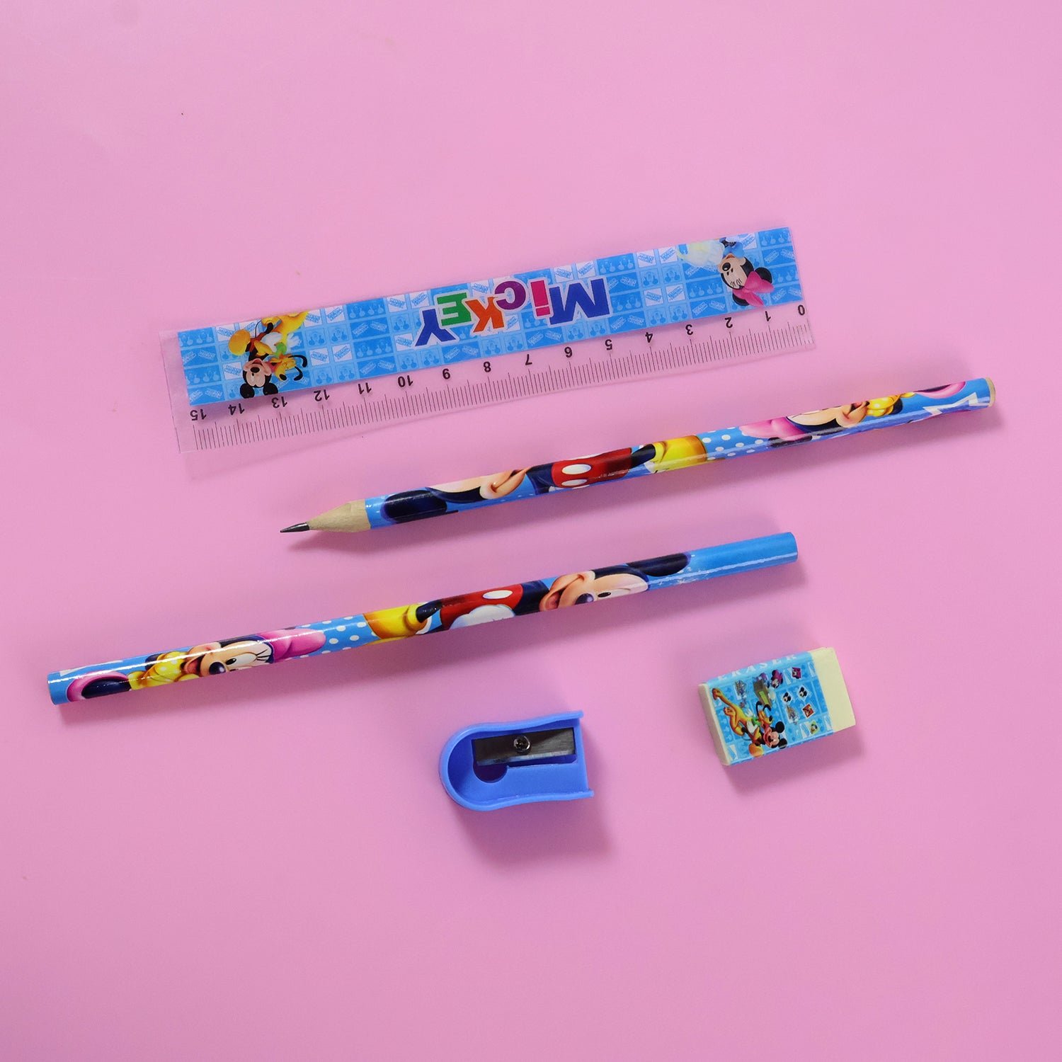 Kids Stationery Kit – 5 in 1 Cartoon Style Carry Bag - Image 3