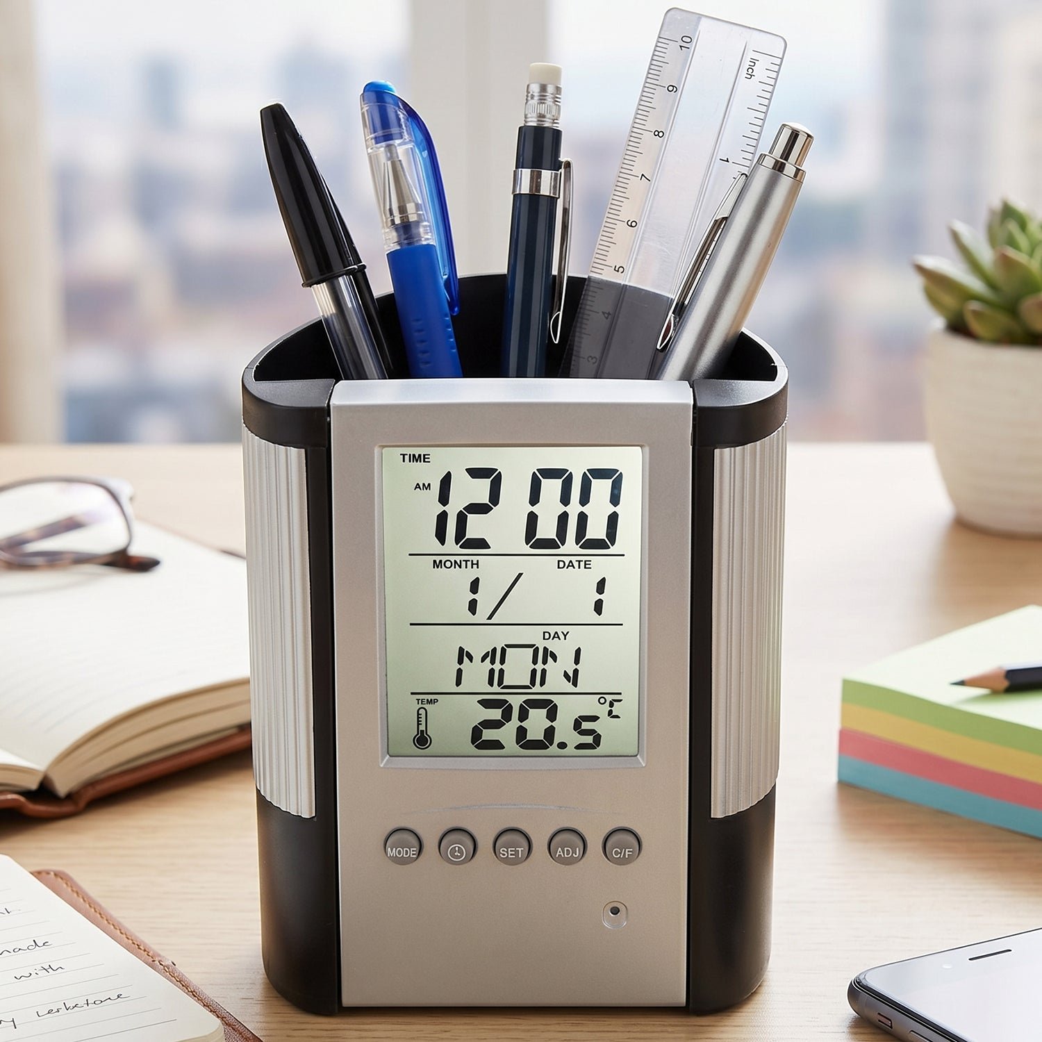 Digital Calendar Desk Clock – Time, Date, Temperature Display - Image 3