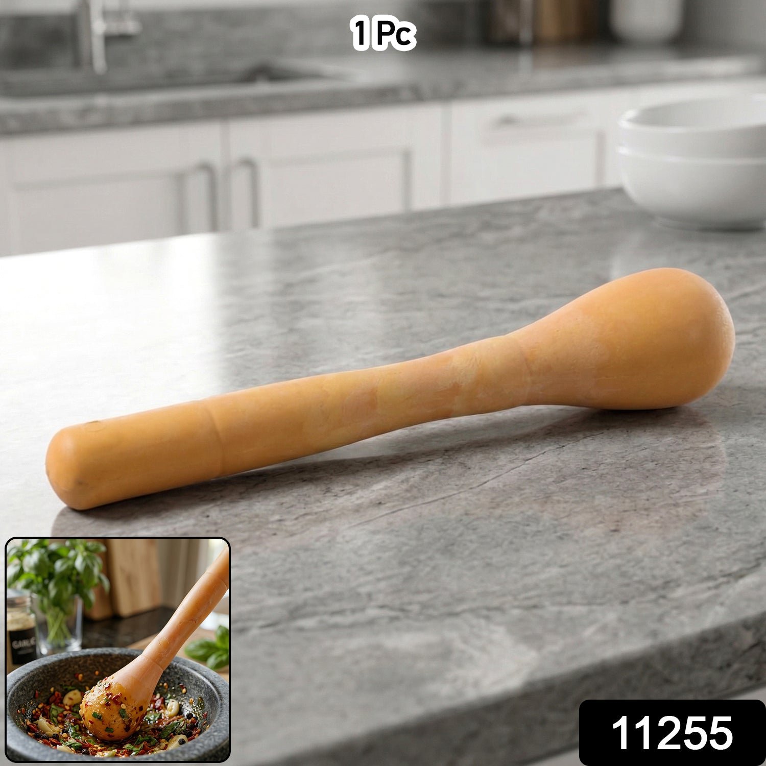 Manual Masher Grinder Tool for Kitchen – Efficient & Traditional - Image 2