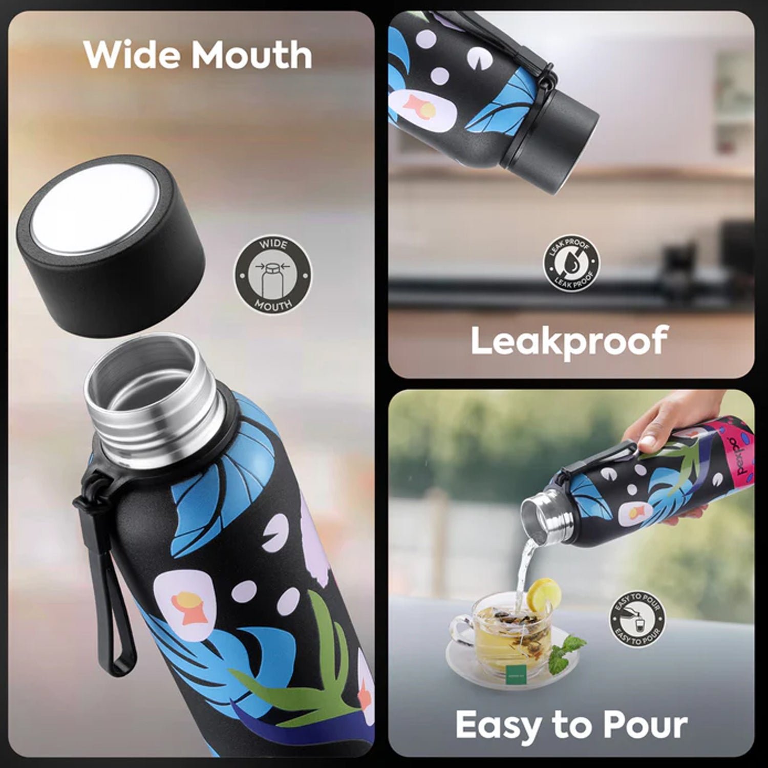 Stainless Steel Water Bottle – Leakproof & Portable for Daily Hydration - Image 3