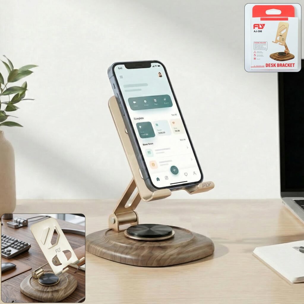Adjustable Mobile Phone Stand – Sturdy & Compact Workspace Accessory