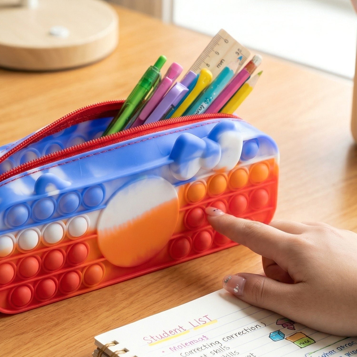 Pop It Pencil Pouch – Stress-Relief Fidget Storage for Kids - Image 3