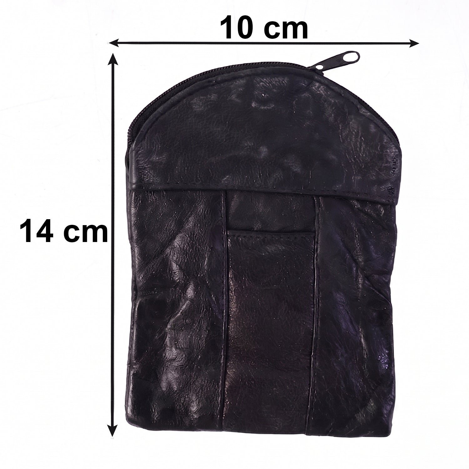 Leather Mini Zipper Pouch – Compact Coin & Card Organizer for Men & Women - Image 6