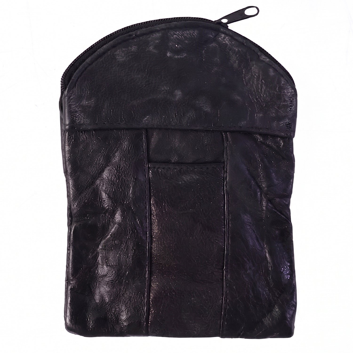 Leather Mini Zipper Pouch – Compact Coin & Card Organizer for Men & Women - Image 5