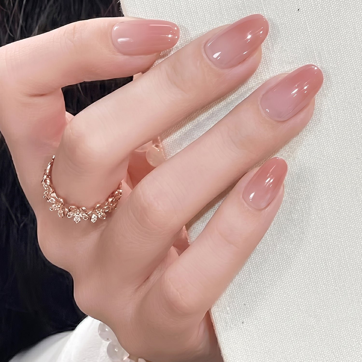 Artificial Nail Tips Set – Elegant French Manicure at Home - Image 4