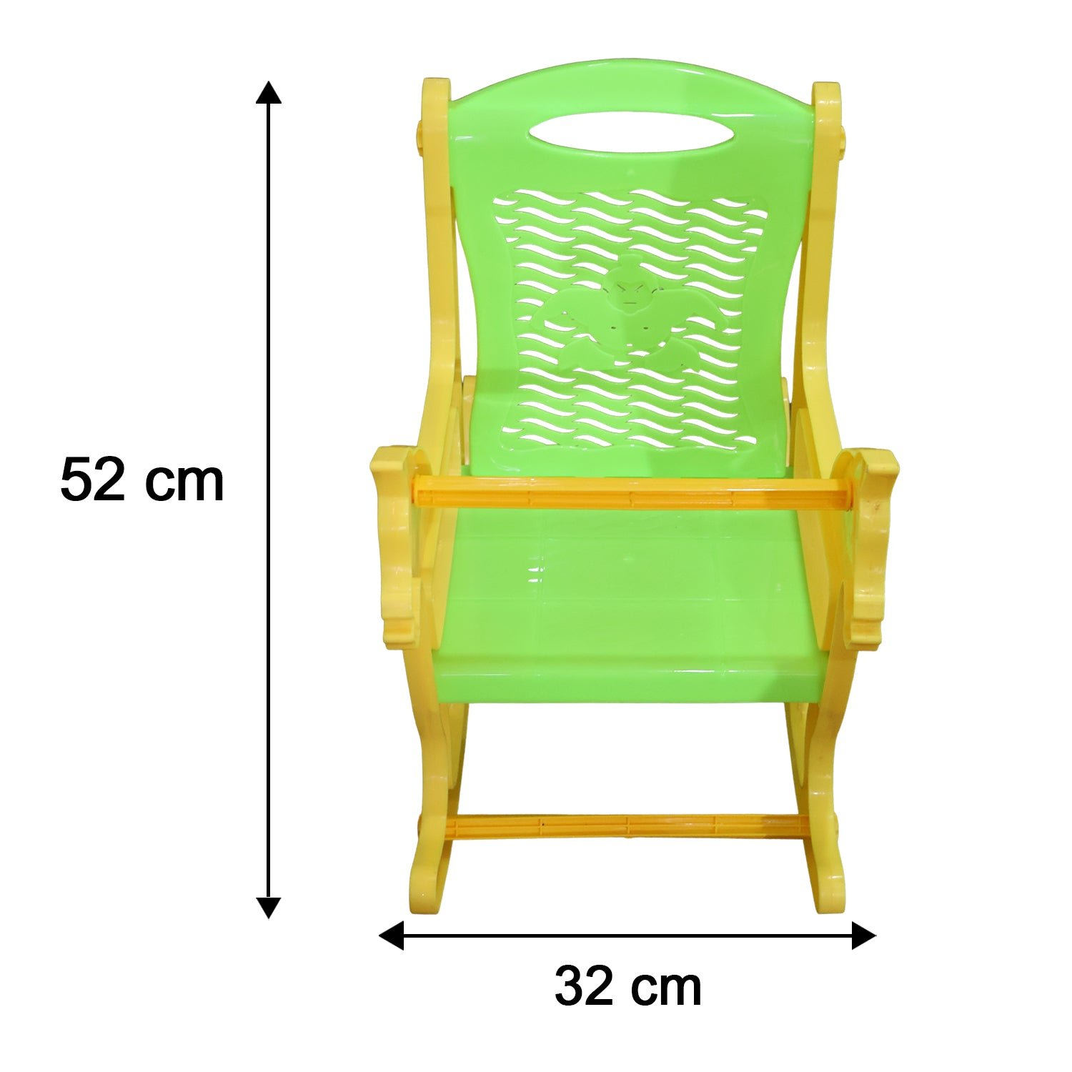 Kids Plastic Horse Rocking Chair, Baby Rocker Seat with Backrest (1 Pc) - Image 6