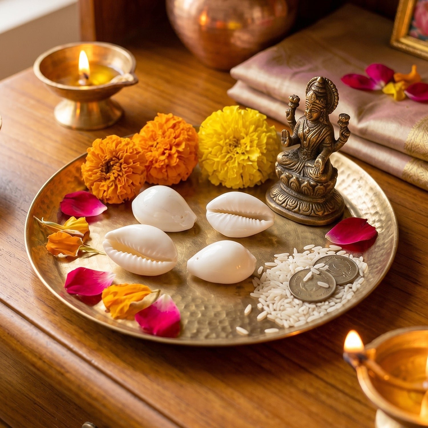 Natural Kaudi Cowrie Shells – Ideal for Pooja & Decor - Image 3