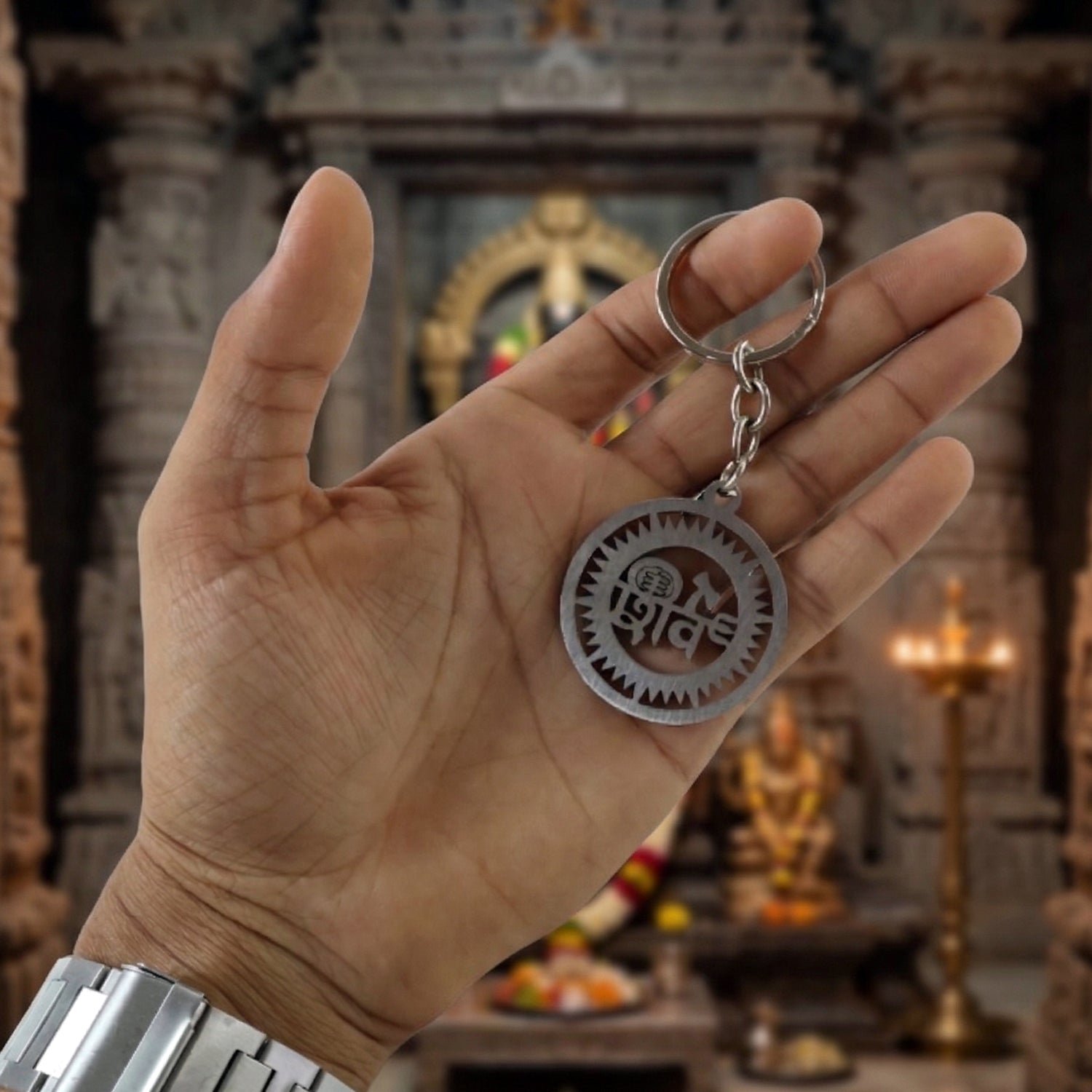 Shiv Keychain – Durable Metal Religious Accessory for Daily Use - Image 4