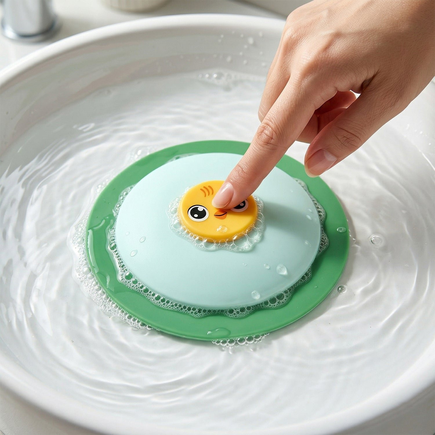 Duck Design Silicone Sink Drain Stopper – Flexible & Reusable - Image 3