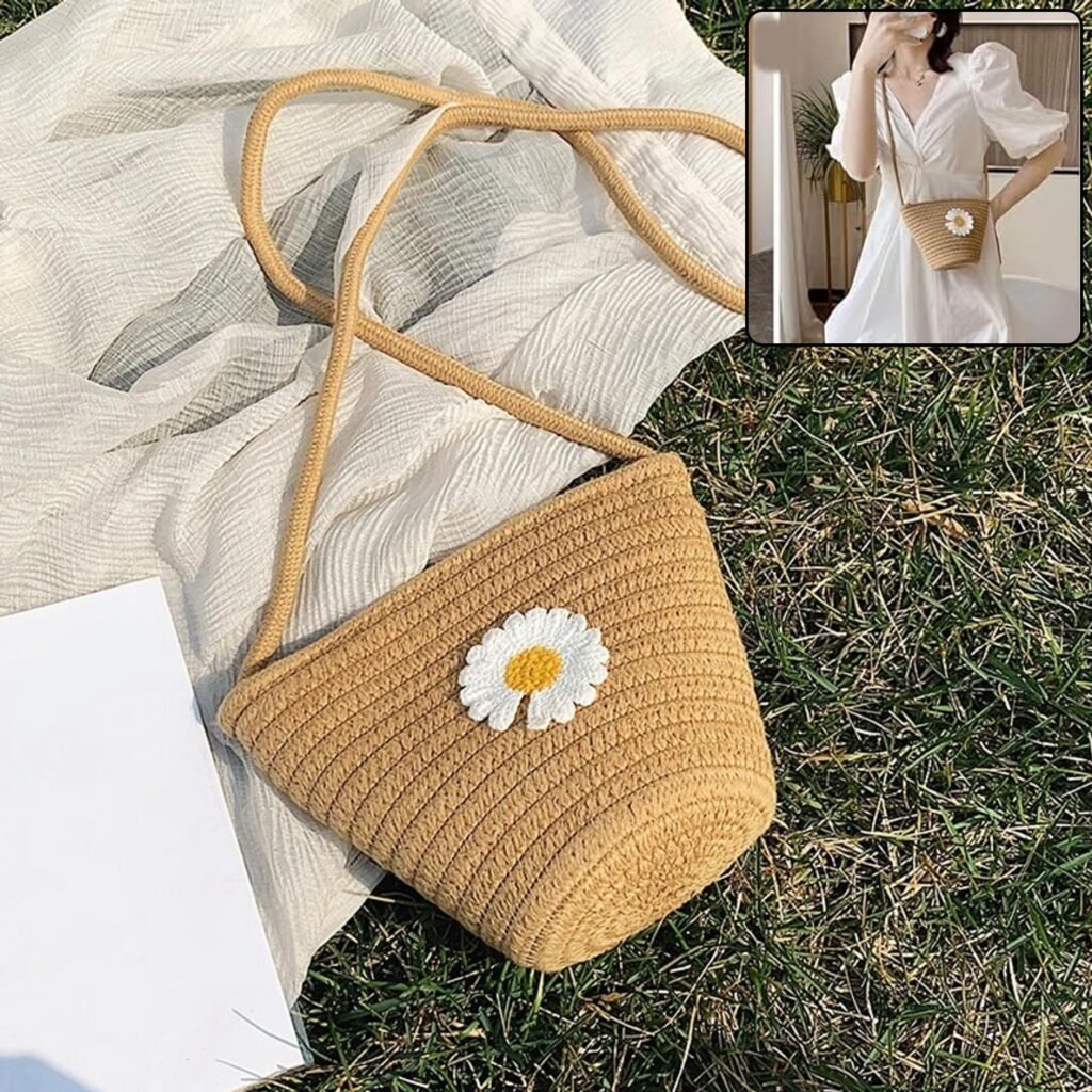 Jute Crossbody Bag – Lightweight Casual & Travel Essential