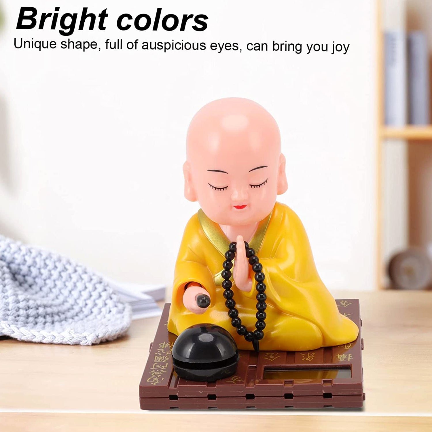 Solar Buddha Statue – Eco-Friendly Movement & Meditation Decor - Image 4