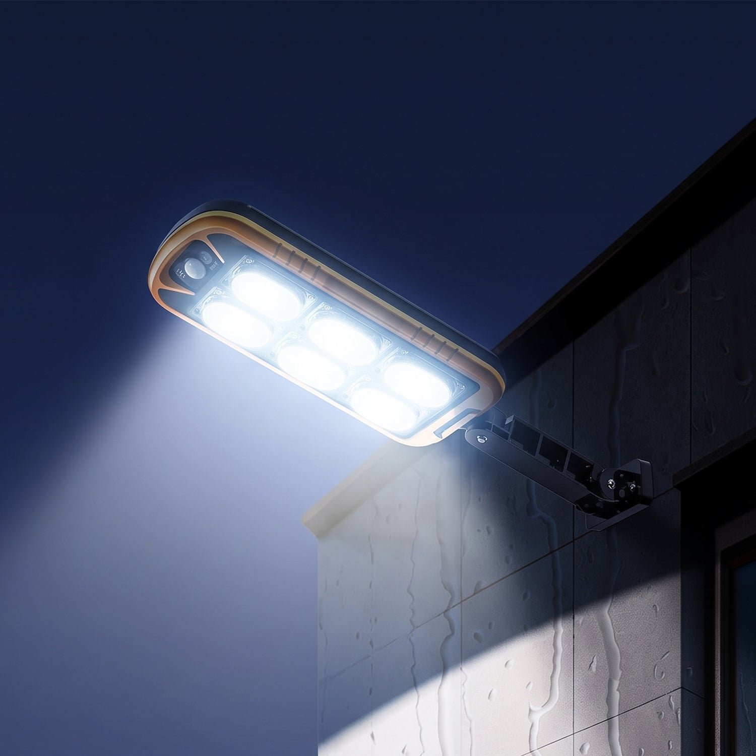 Solar LED Motion Sensor Wall Light with Remote Waterproof Outdoor (1 Set) - Image 4