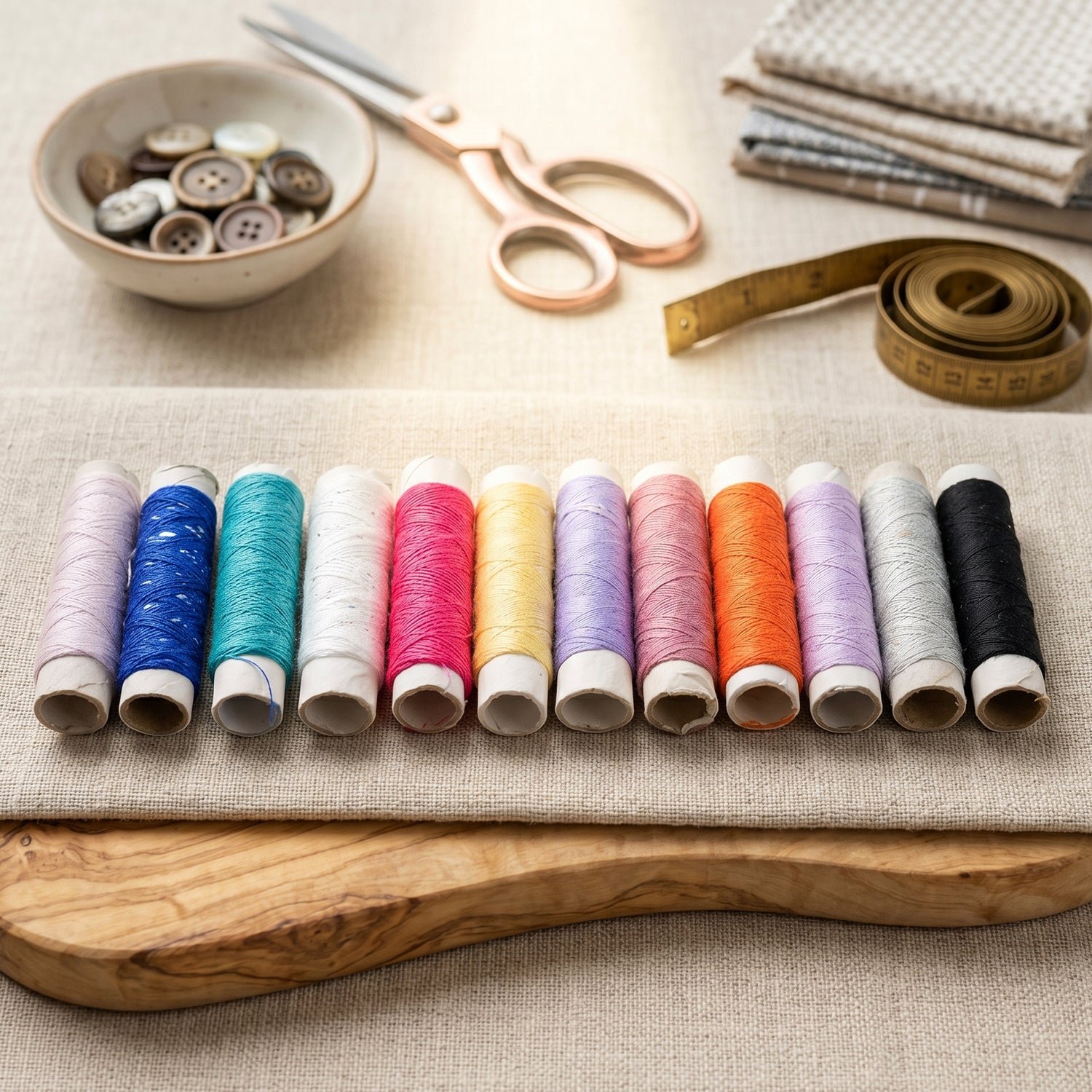 Multicolor Polyester Sewing Thread – Assorted Colors for Quick Repairs - Image 4